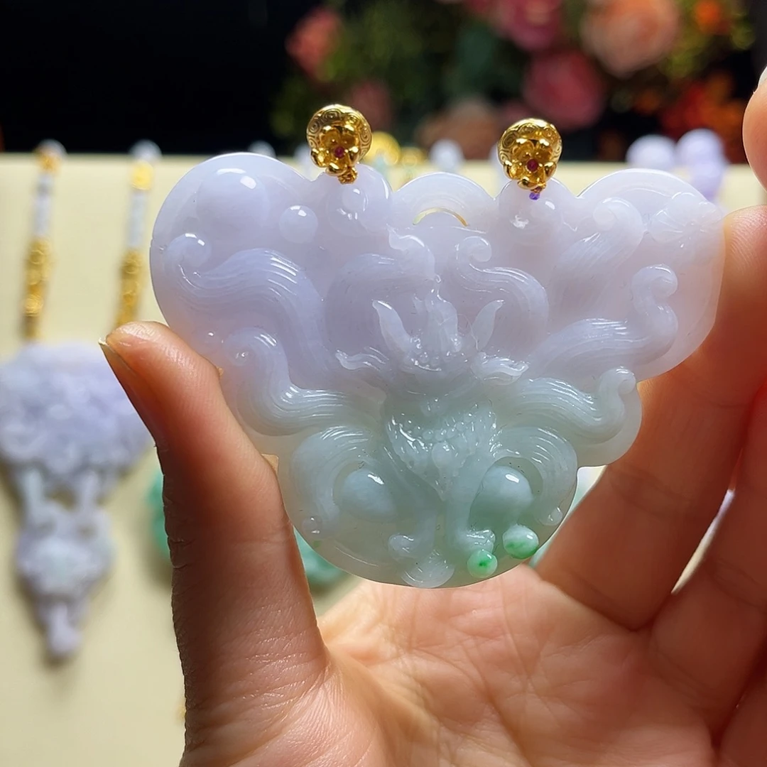 翡翠颈饰未镶嵌天然翡翠