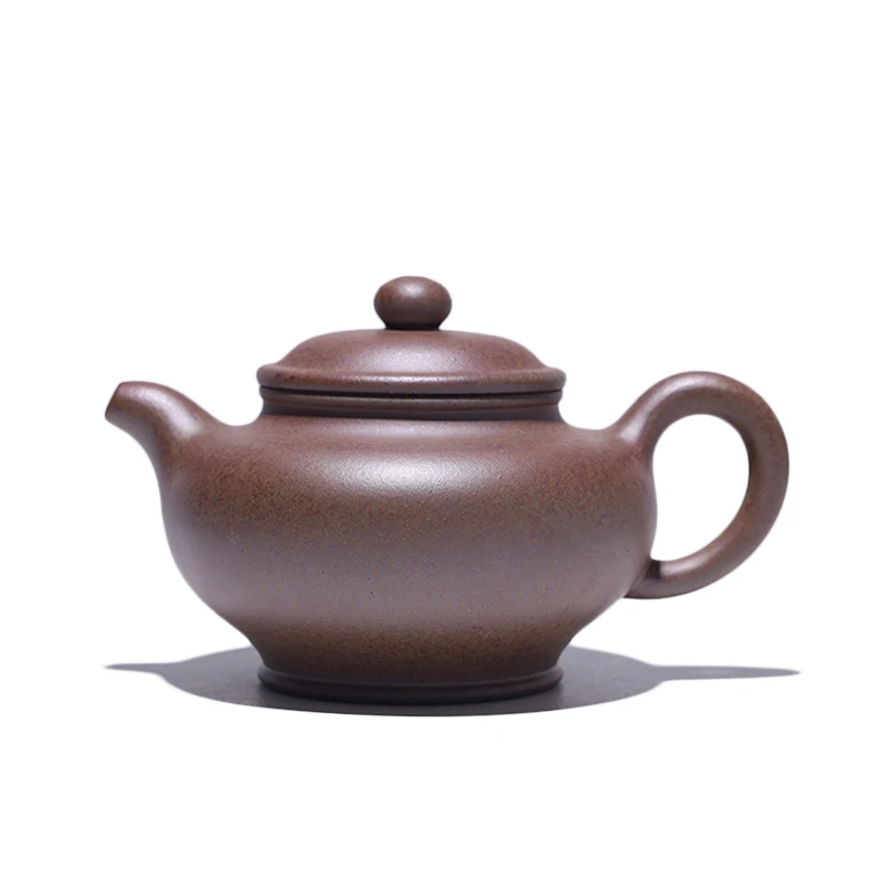 大吉羊柴烧 宜兴紫砂壶泡茶壶茶具 原矿本山绿泥掇只230ml庄泽明