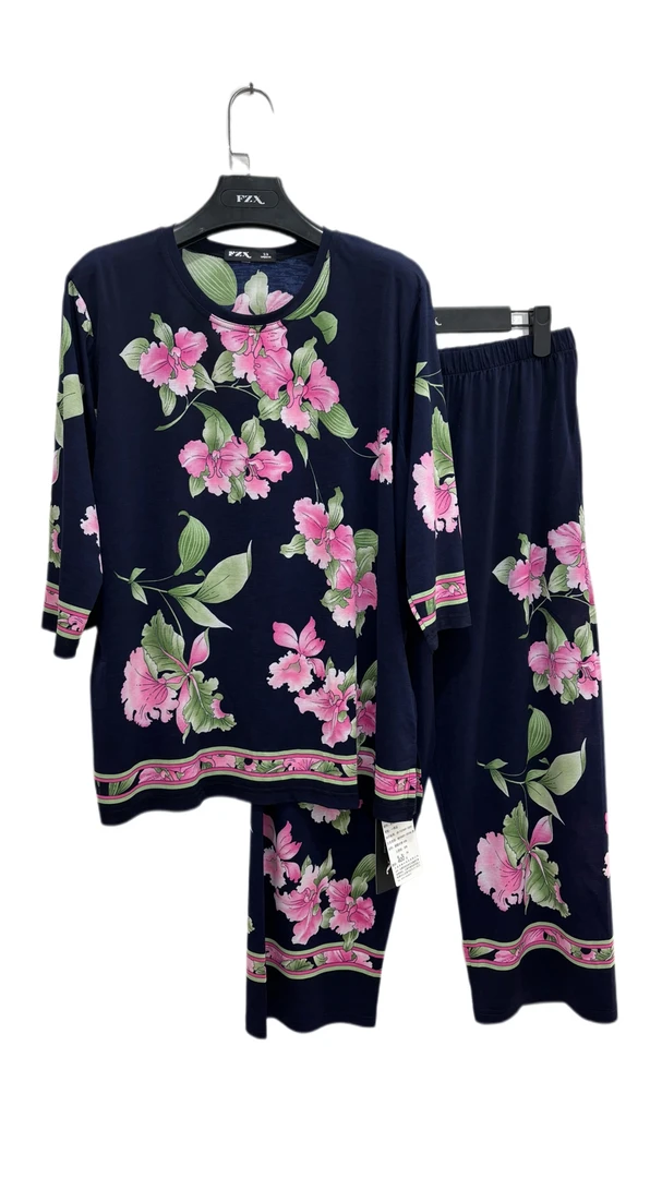 圆领印花休闲家居服