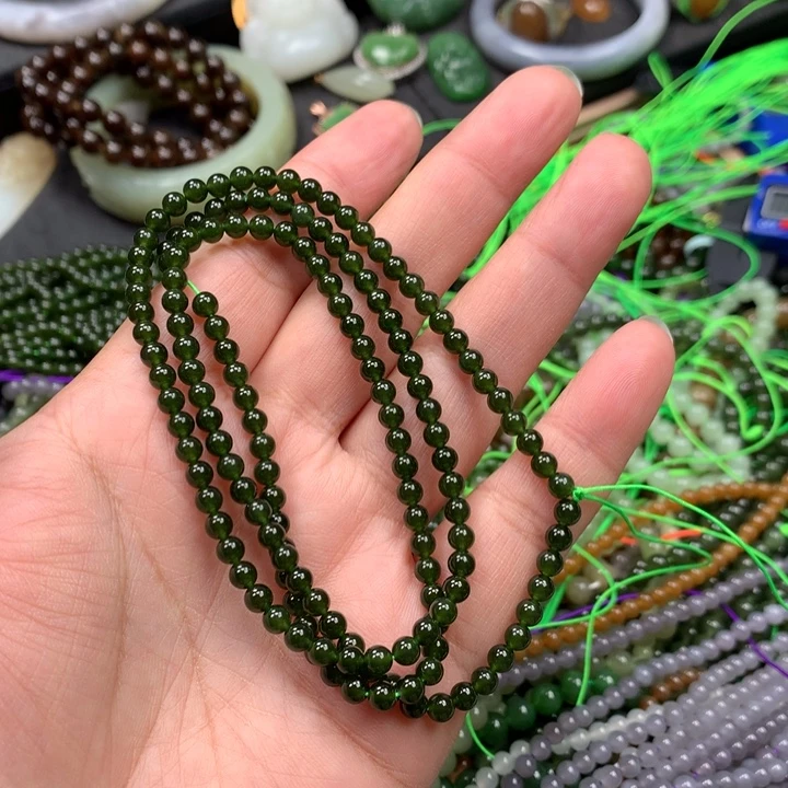 和田玉未镶嵌手链9