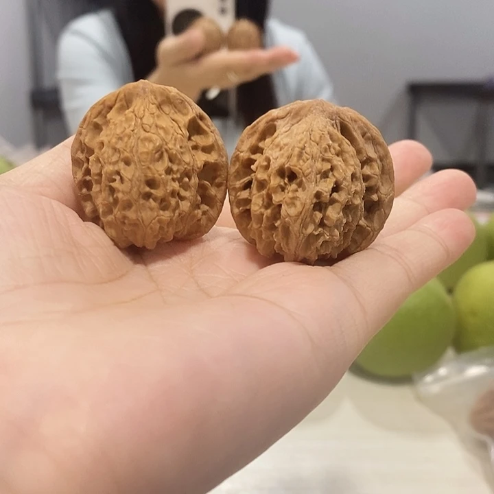 文玩核桃吊坠平顶34
