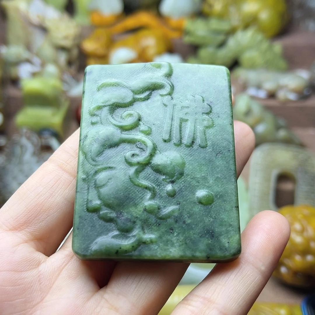 白玉菩提吊坠87。。