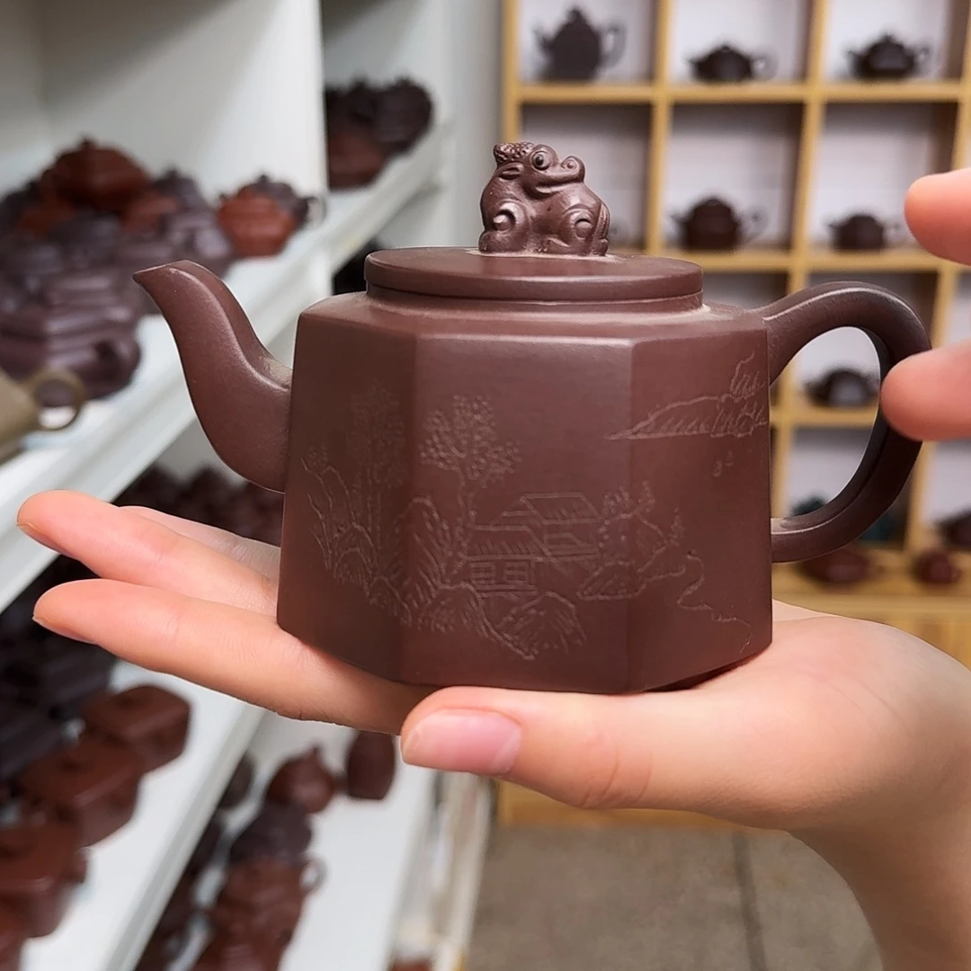 茶壶紫砂紫砂壶八方瑞兽260cc