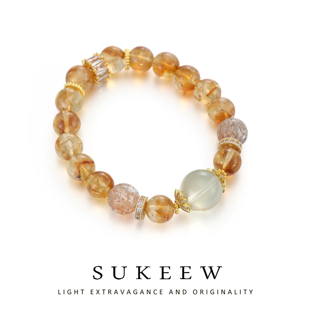 SUKEEW/酥可 铜合金手链 轻奢转运珠珠气质百搭手链226007