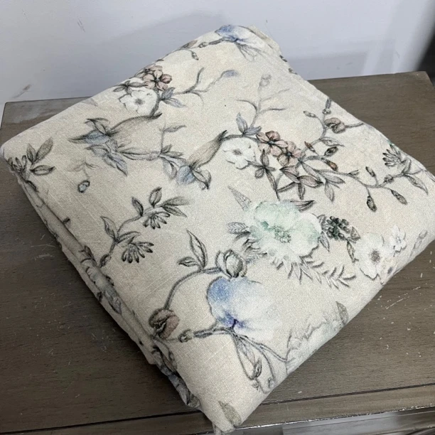 866 大牛货 重磅蓝色花朵汉麻拼缝麻席 220✖️260左右