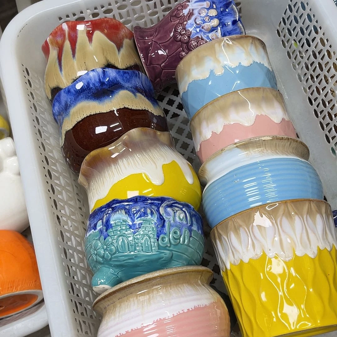 陶瓷花盆特价上新口8-10厘米