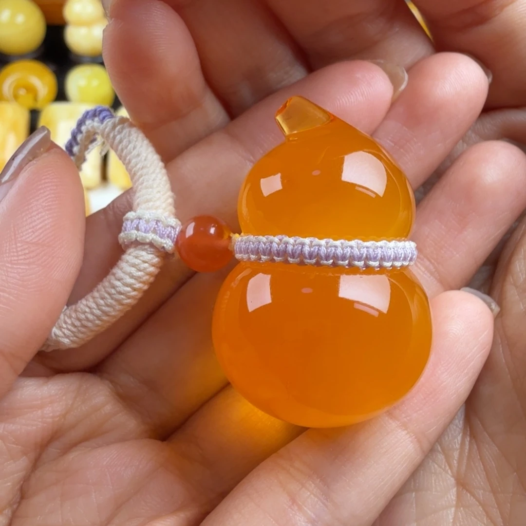 琥珀未镶嵌颈饰纯天然琥珀蜜蜡无优化