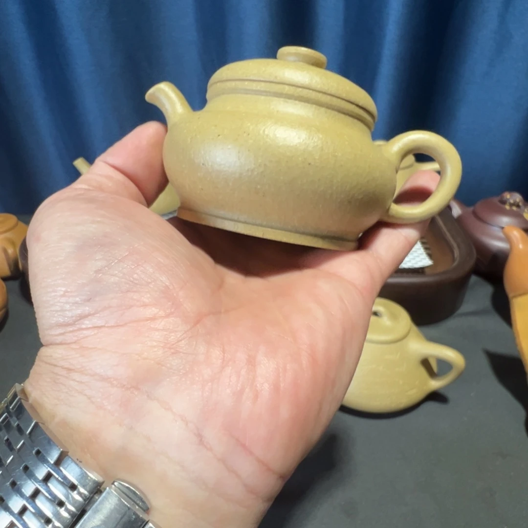 烟***n茶壶紫砂梨皮颂经微微瑕