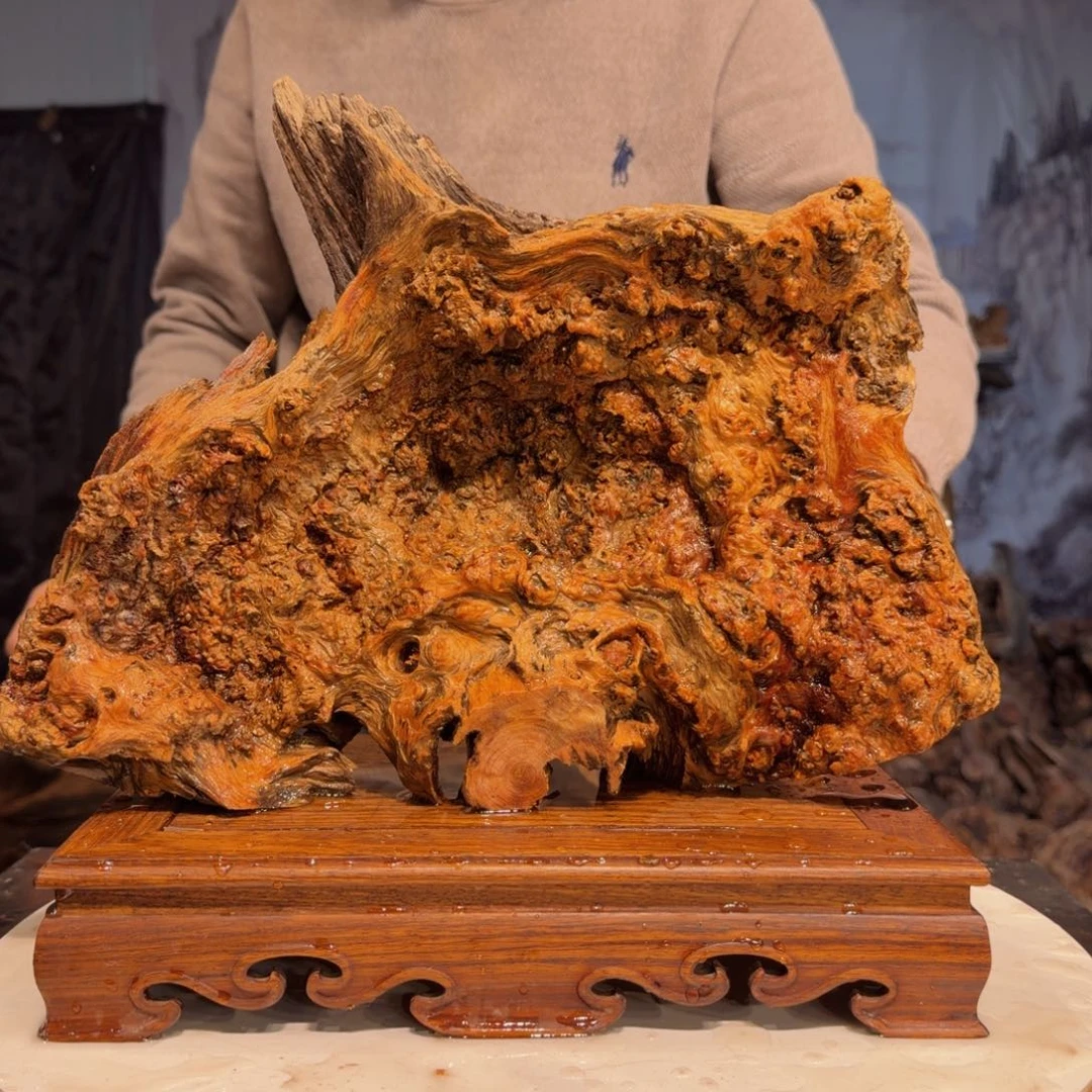 名***哥木三丰琥珀木 天然摆件20