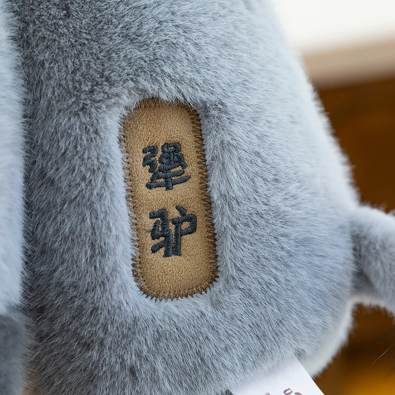 情绪系列仿真动物公仔毛绒玩具顺毛驴犟驴玩偶呆萌睡觉抱枕摆件