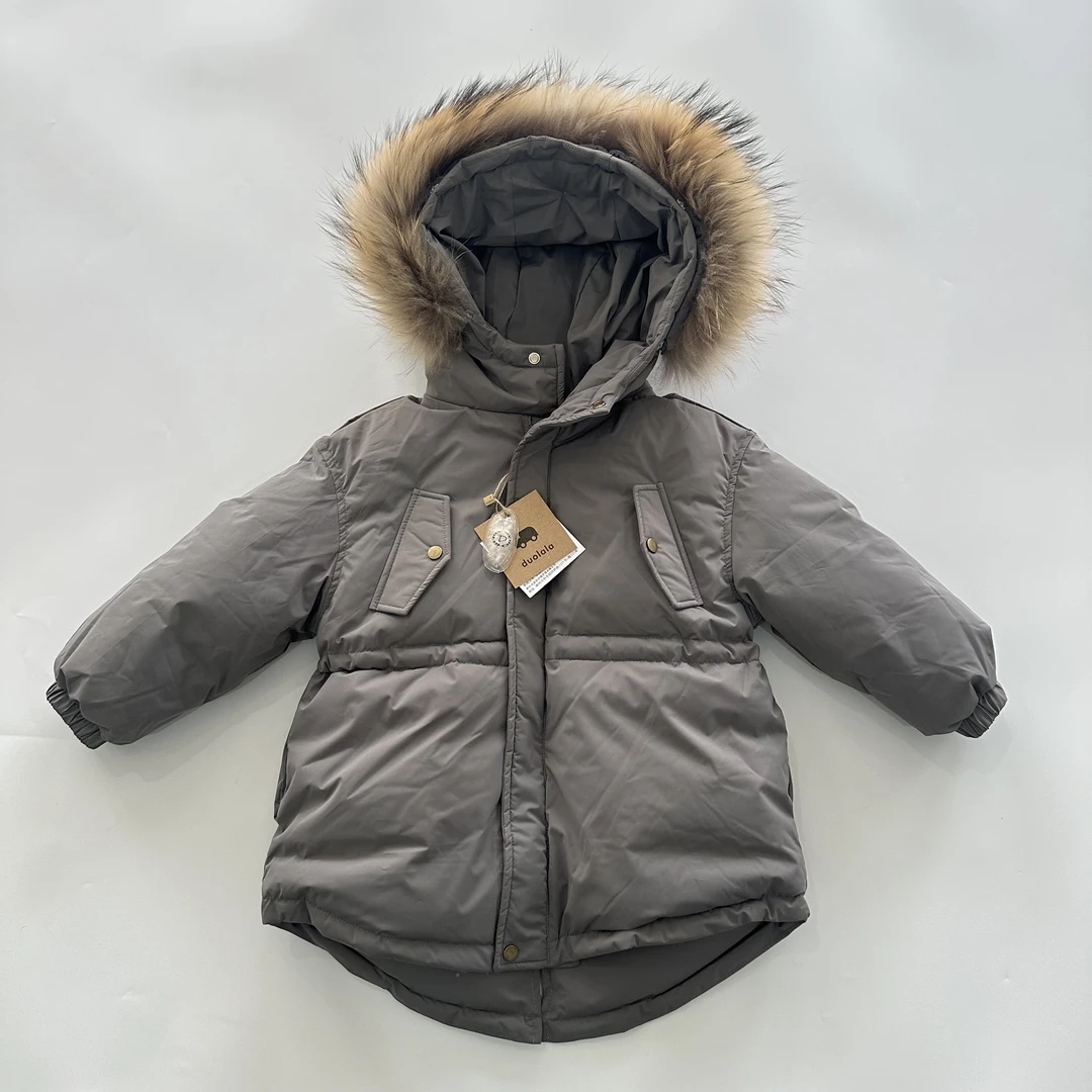 童装羽绒服貉子毛领DAGHH610012