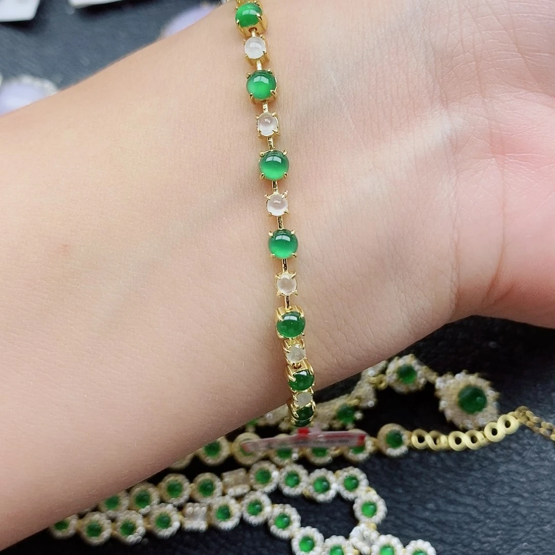 银S925镶嵌戒指翡翠