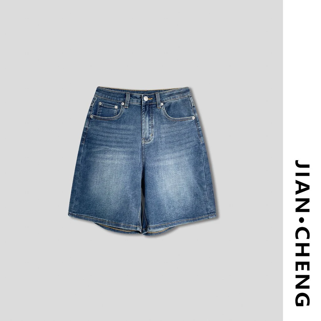 【简柽】高腰牛仔短裤D505-A106-502