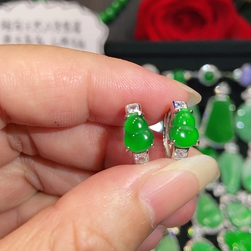【闪购商品】未镶嵌翡翠耳饰天然翡翠