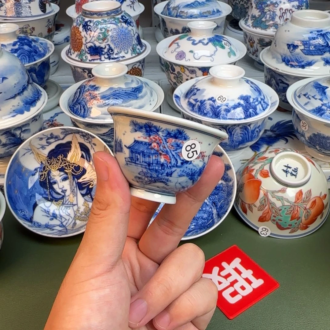 彦祖纯手工手绘茶具85