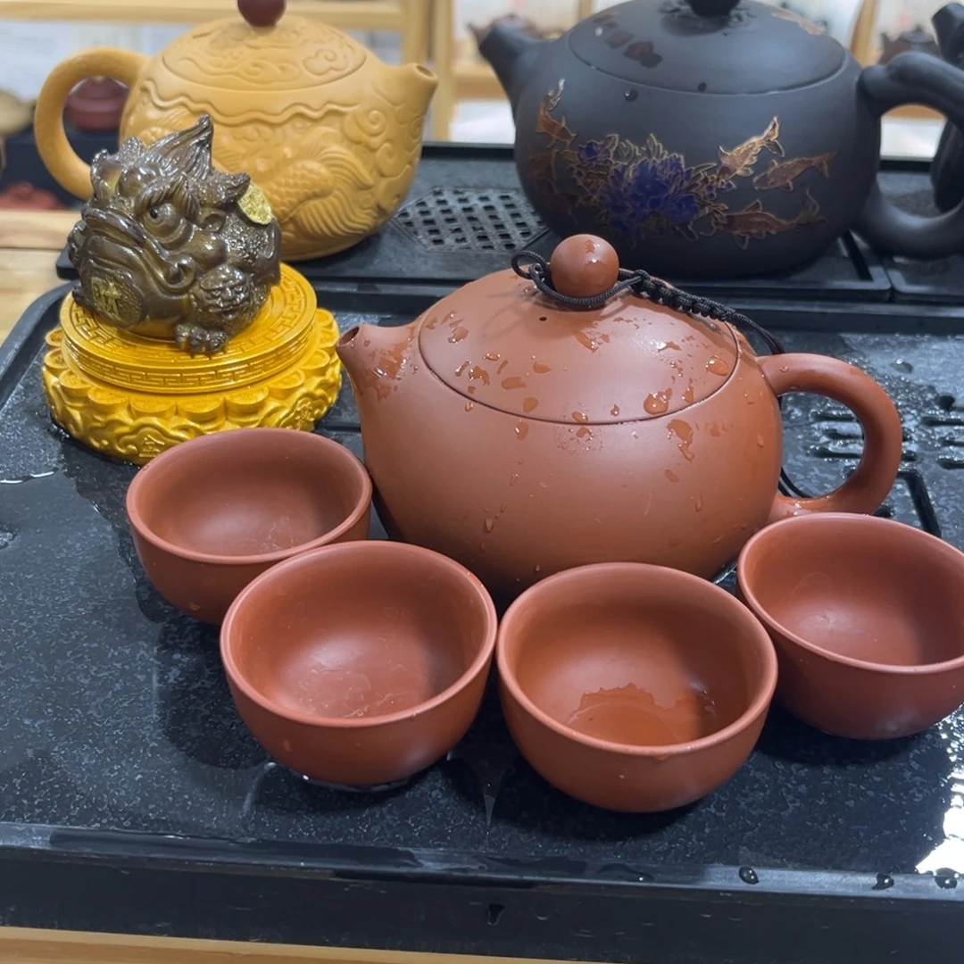 紫砂茶杯紫砂壶一壶4杯