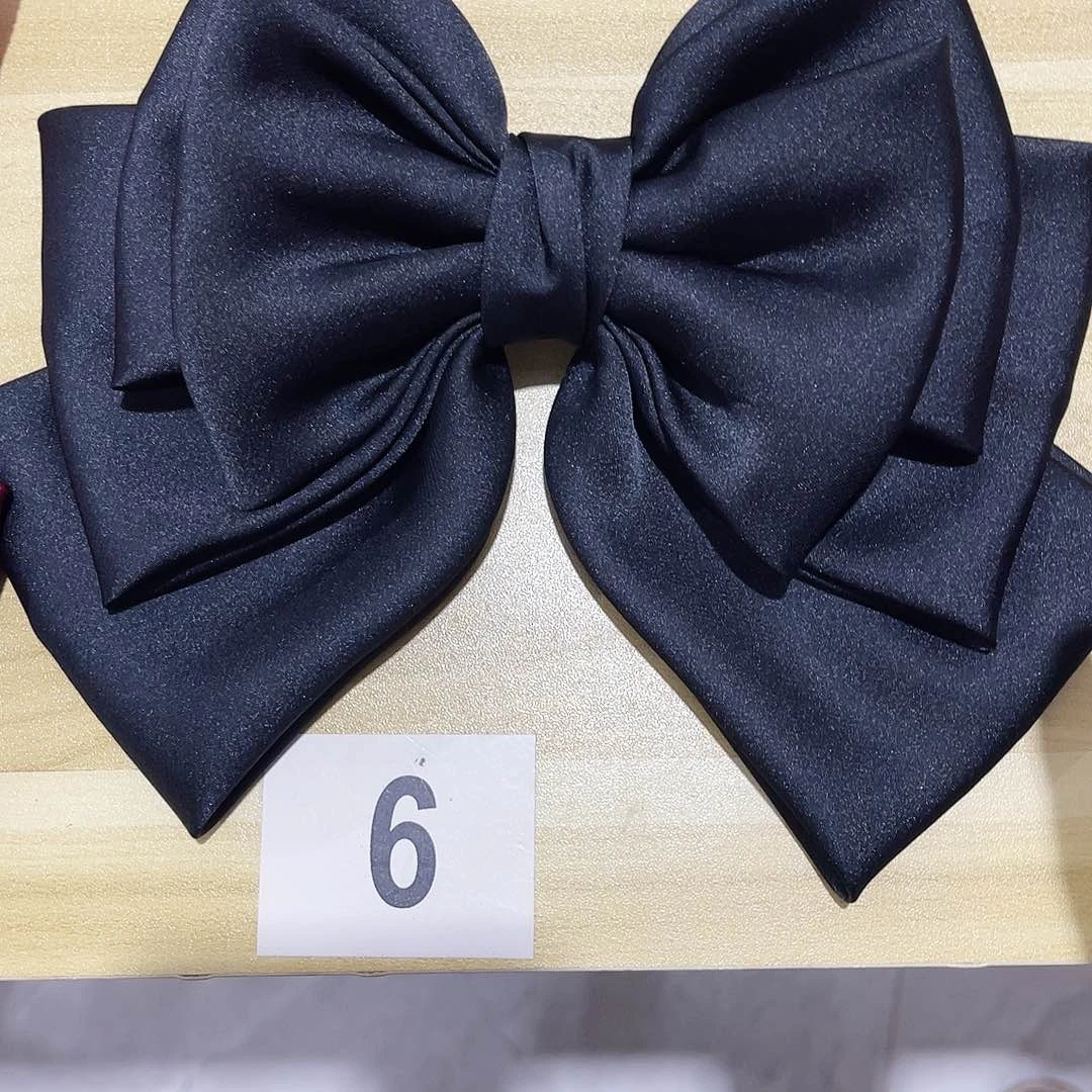 皮质铁合金蝴蝶结发夹