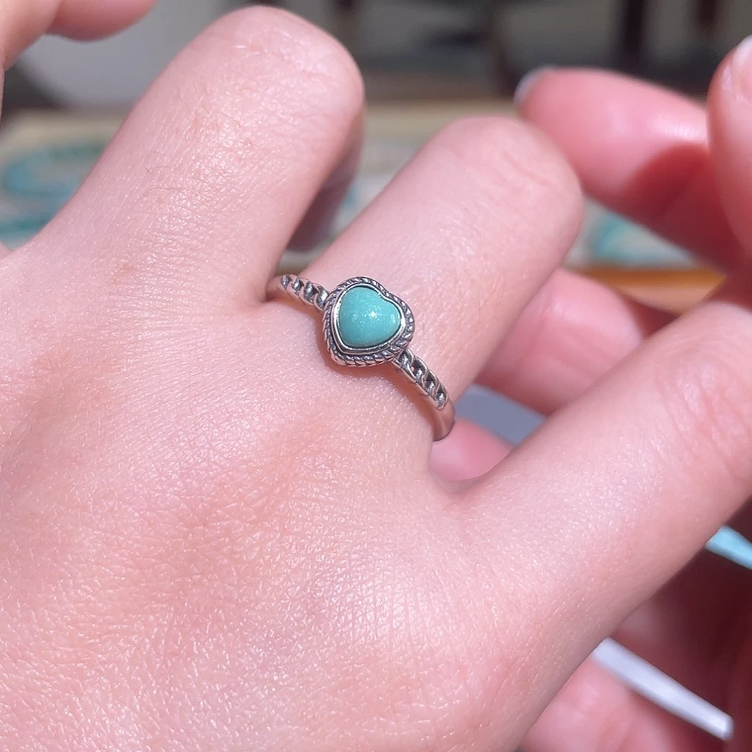 绿松石配饰银S925镶嵌