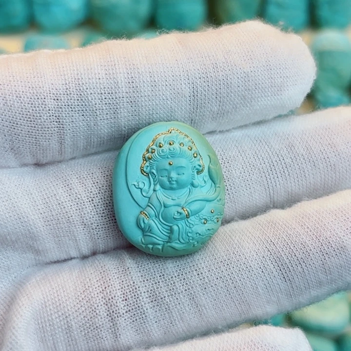 未镶嵌绿松石珠宝奇石