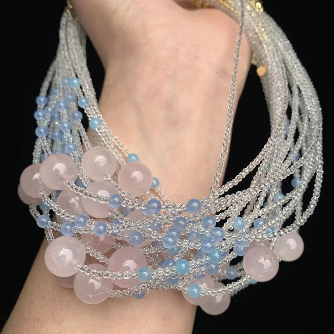 原创粉晶吊坠 YC60 多样性发其一