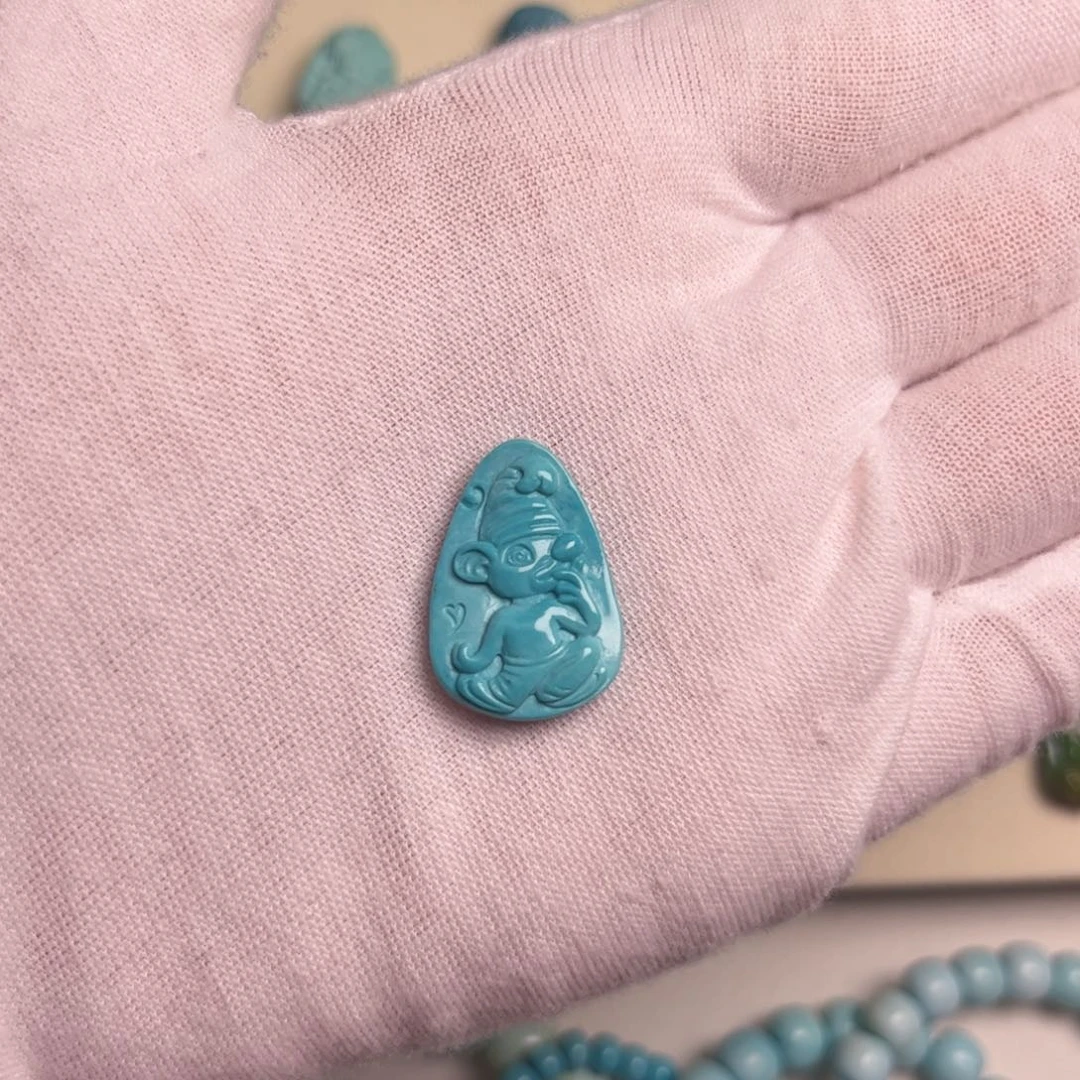 绿松石合金吊坠(不含链)