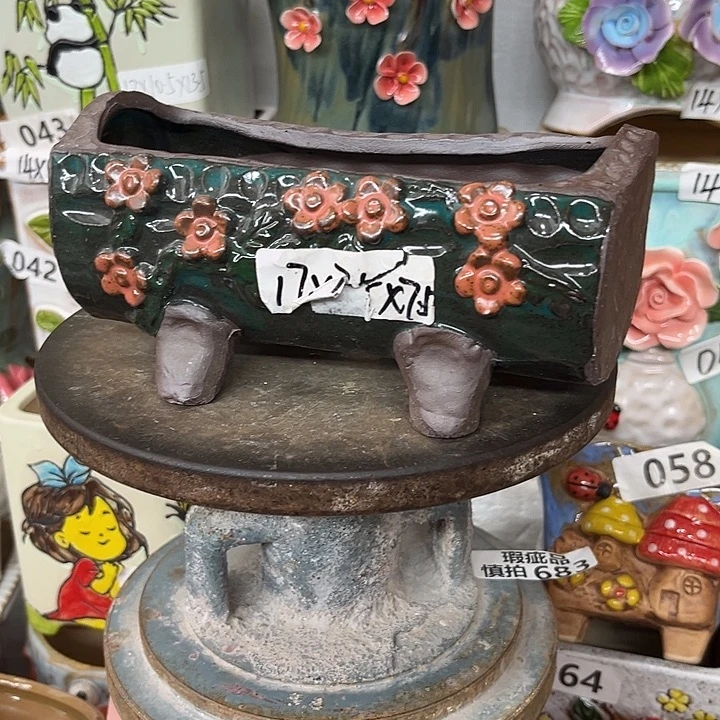紫砂花盆粗陶材质多肉花盆