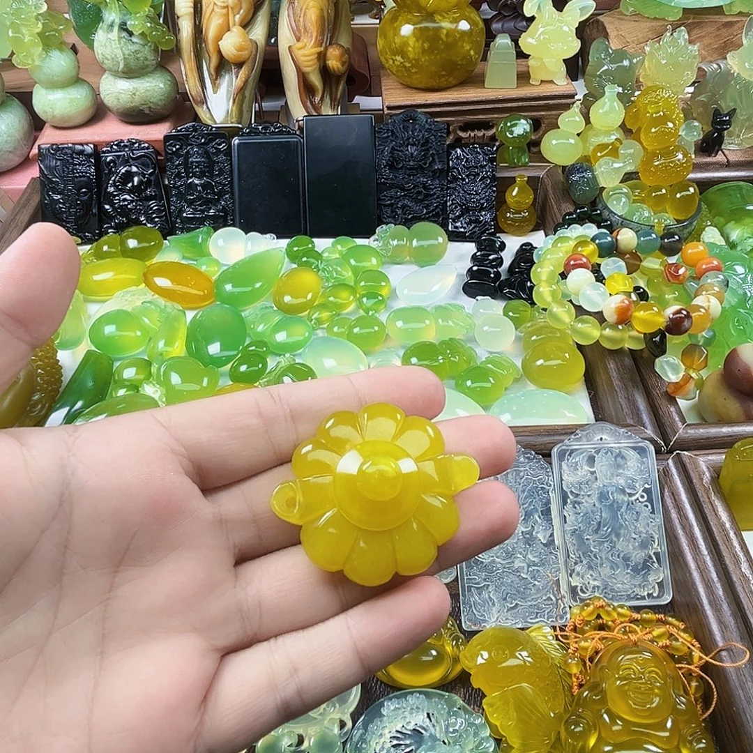 岫玉未镶嵌吊坠(不含链)