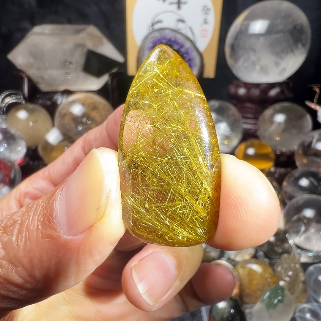 发晶颈饰未镶嵌天然金瓜子