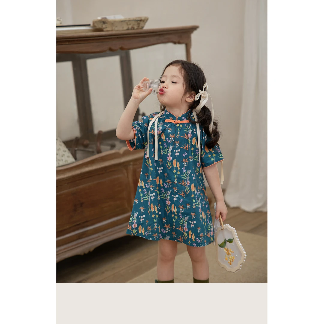 37 小O宝Okids童装  宝宝旗袍连衣裙YPX424041B