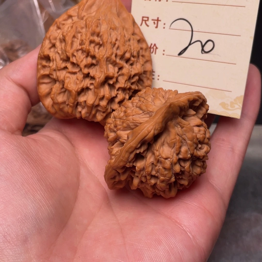 文玩核桃把件我***寒官帽48尺20