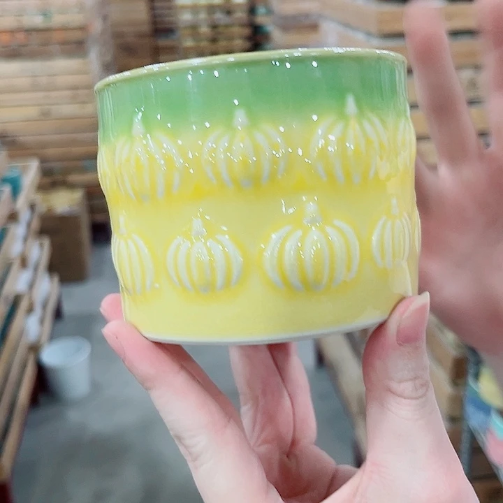 有孔.凑单10元陶瓷花盆发货！