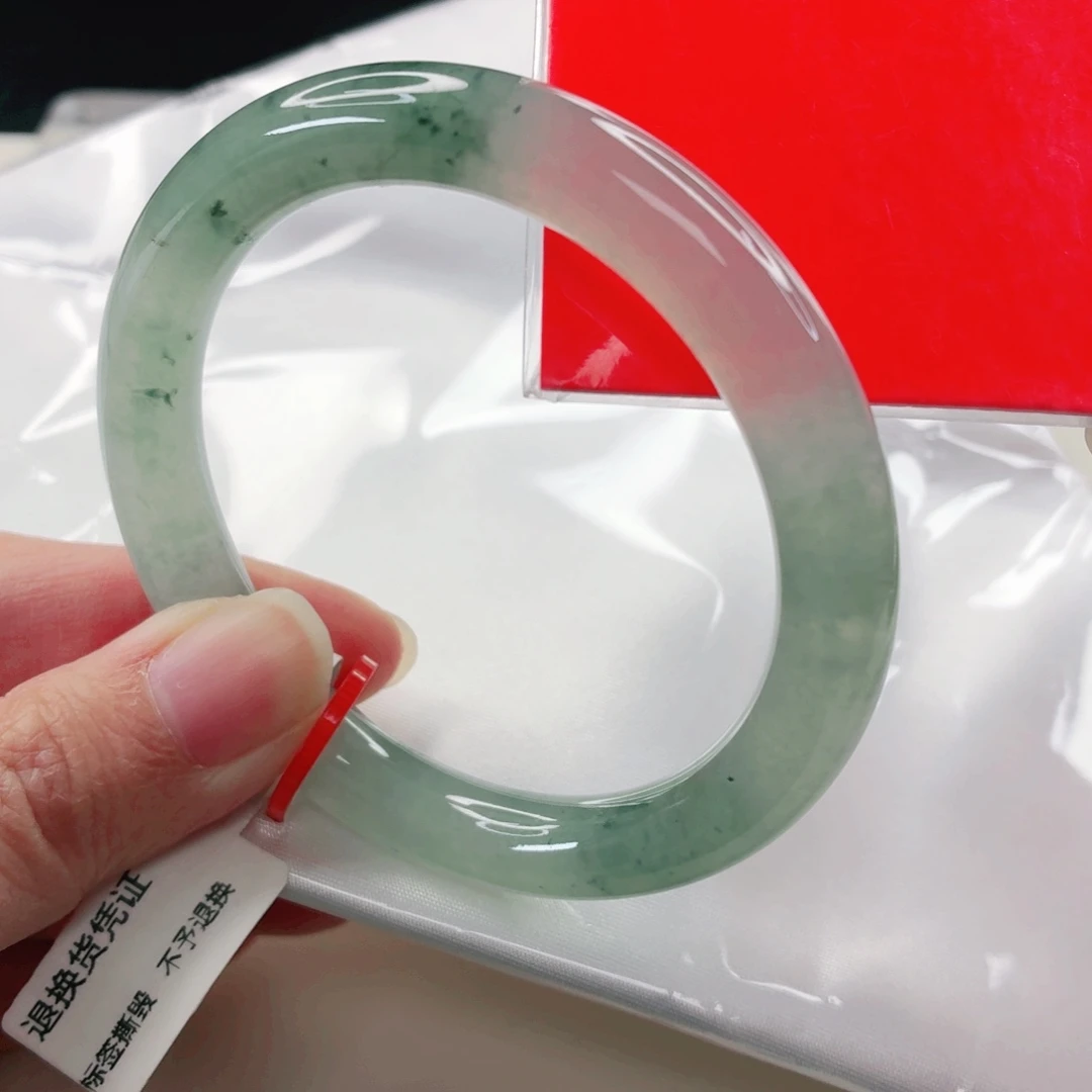 翡翠未镶嵌手镯55.3圈x553