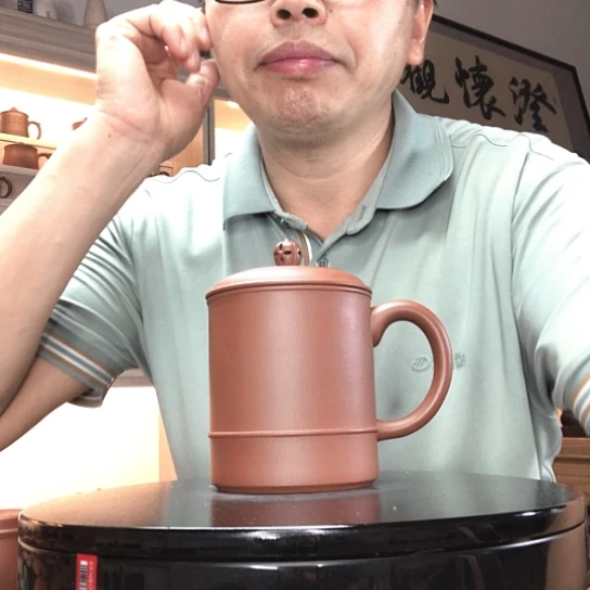 茶杯紫泥圆线杯容量400