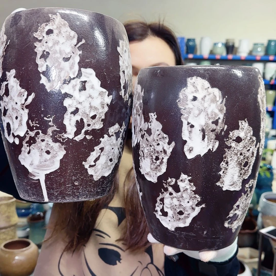 紫砂花盆高24口15