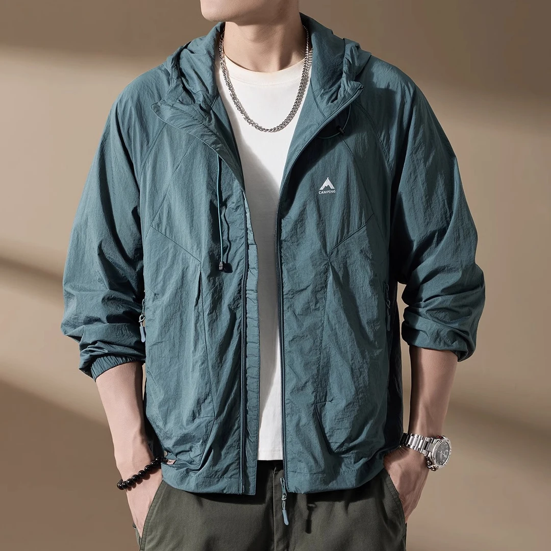 高端山系户外透气防晒衣男轻薄休闲宽松夏季防紫外线外套冲锋上衣