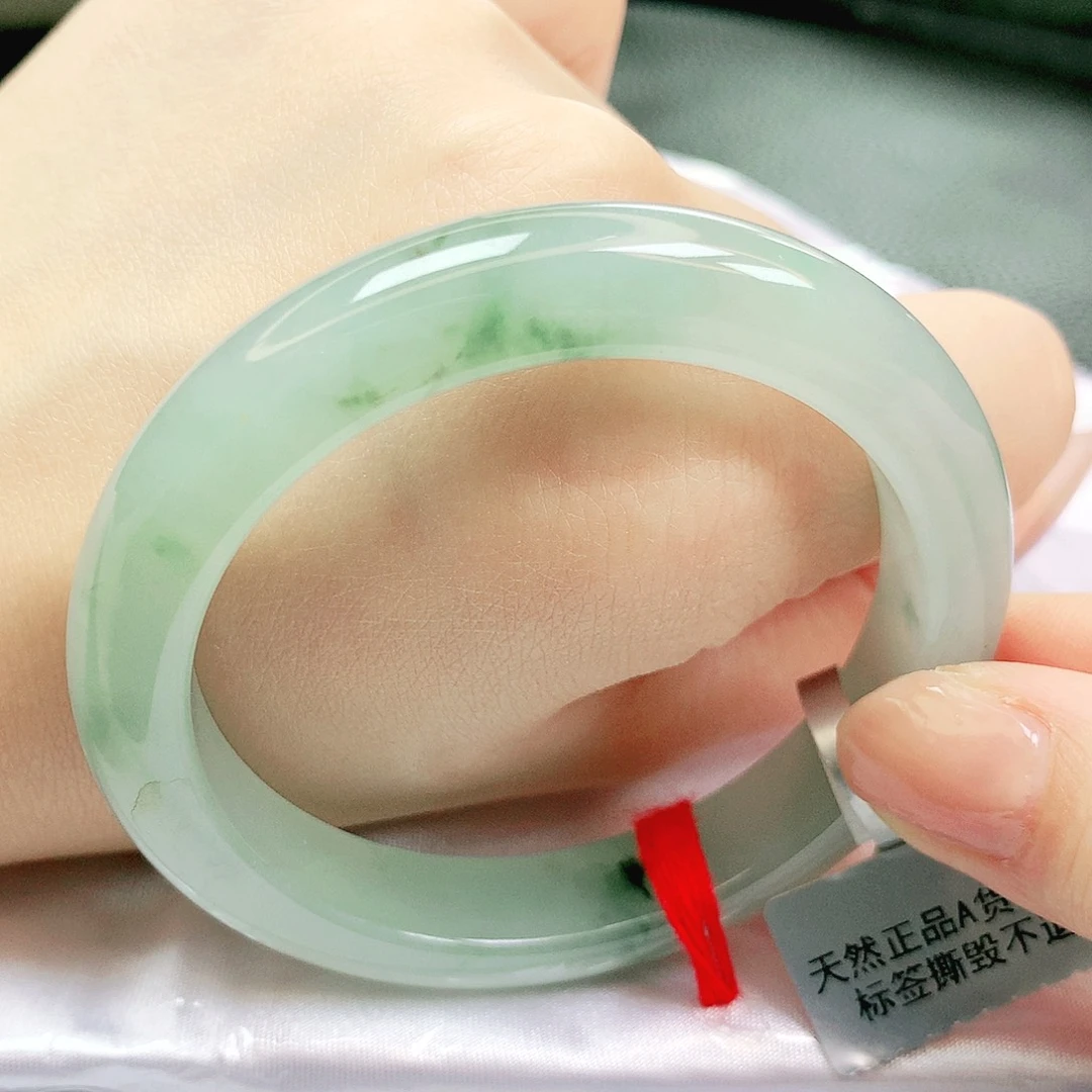 翡翠未镶嵌手镯缅甸天然a货翡翠手镯