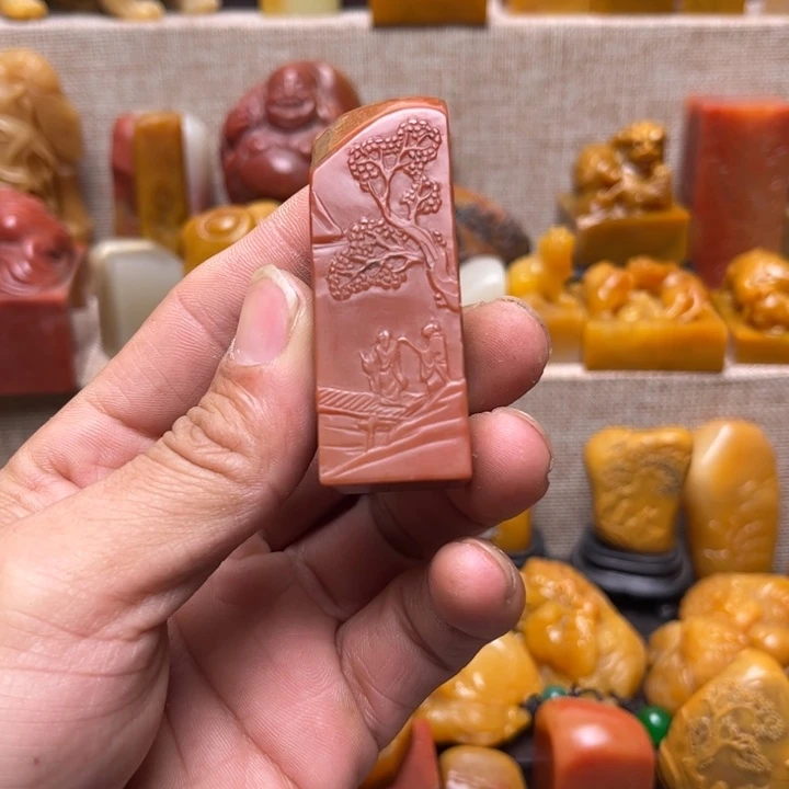 寿山石其他老挝石印章