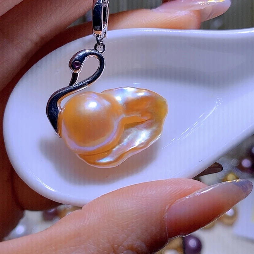 【闪购商品】淡水珍珠吊坠合金