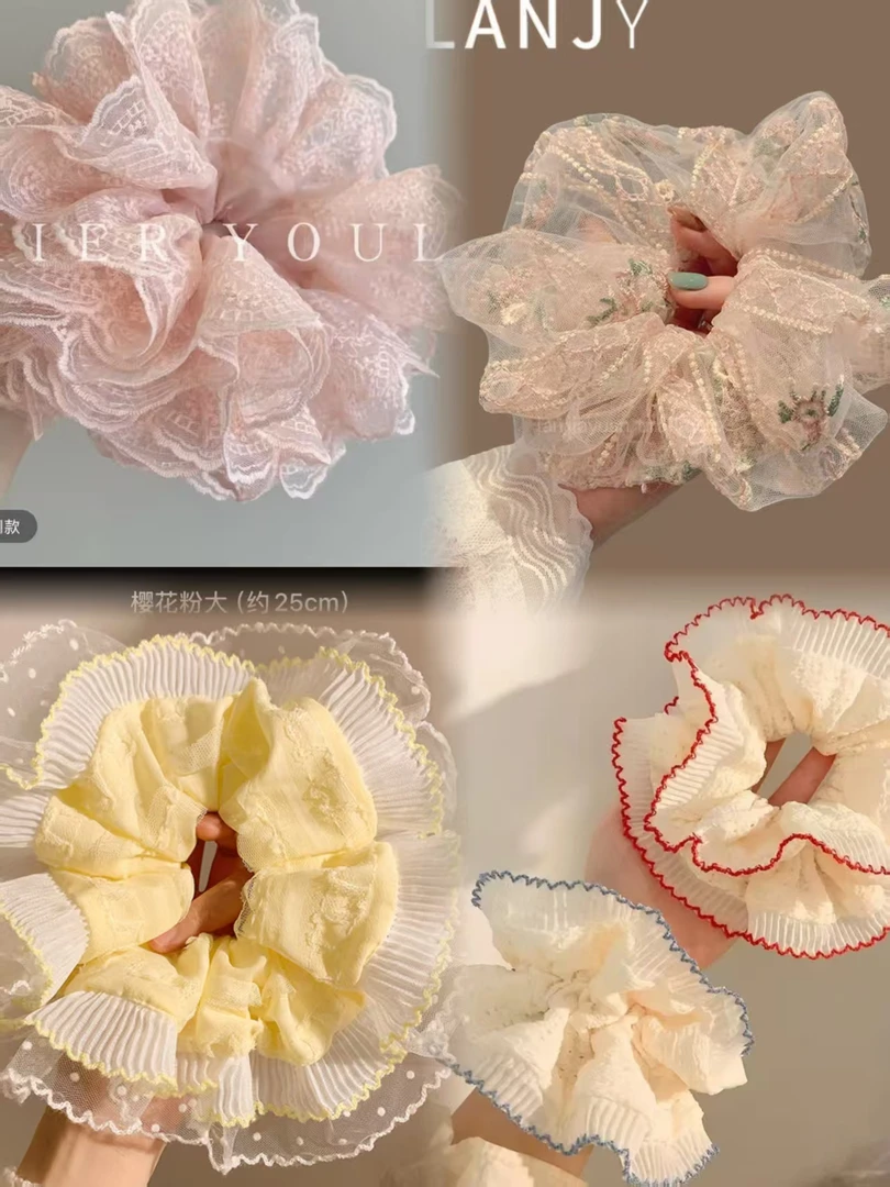 （全场凑满9.9米单飞包U）超仙甜美小清新可爱俏皮气质发夹抓夹发圈