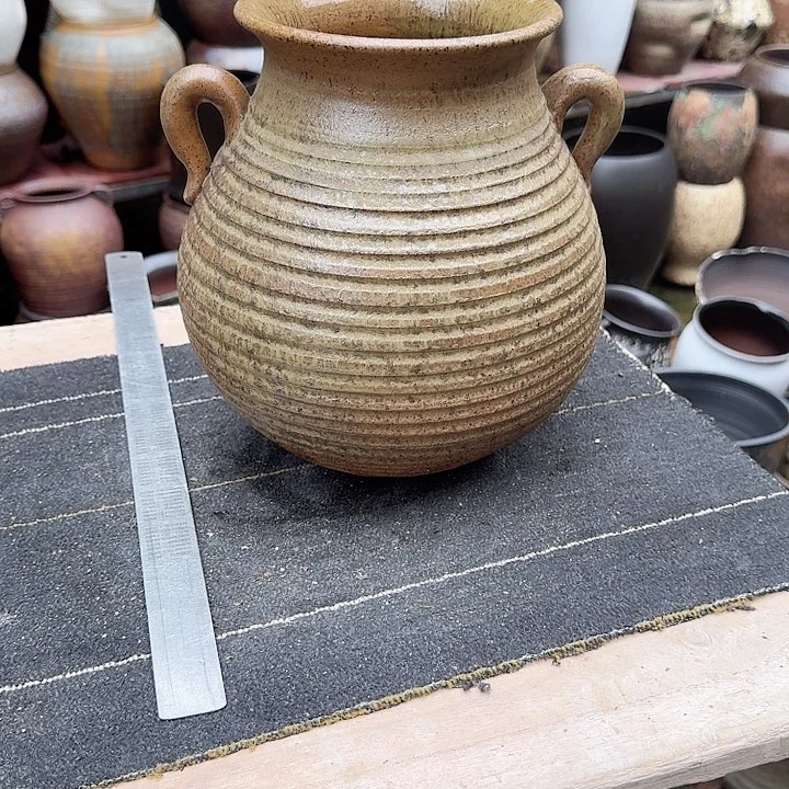 紫砂花盆高度25口径15无孔