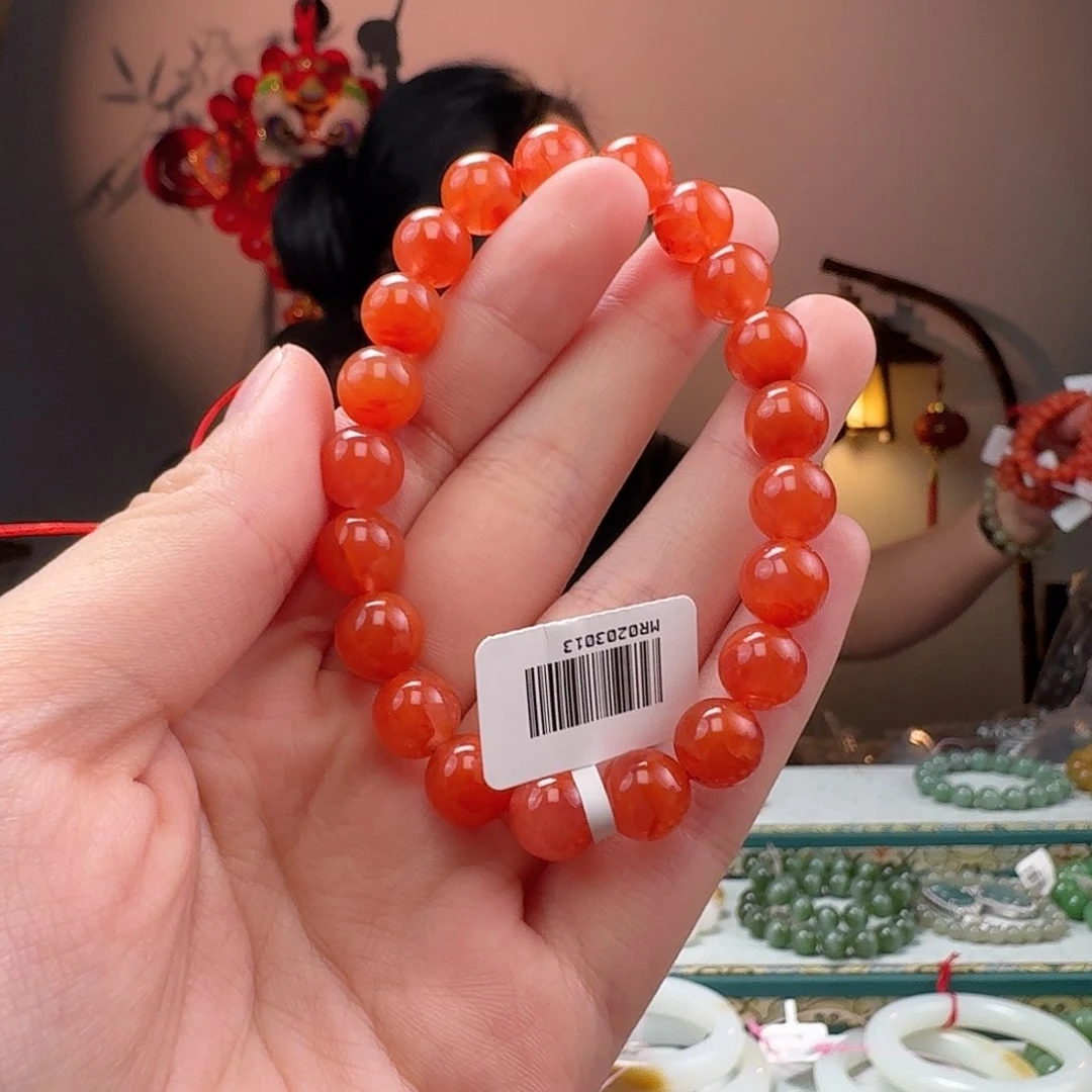 南红玛瑙手串未镶嵌
