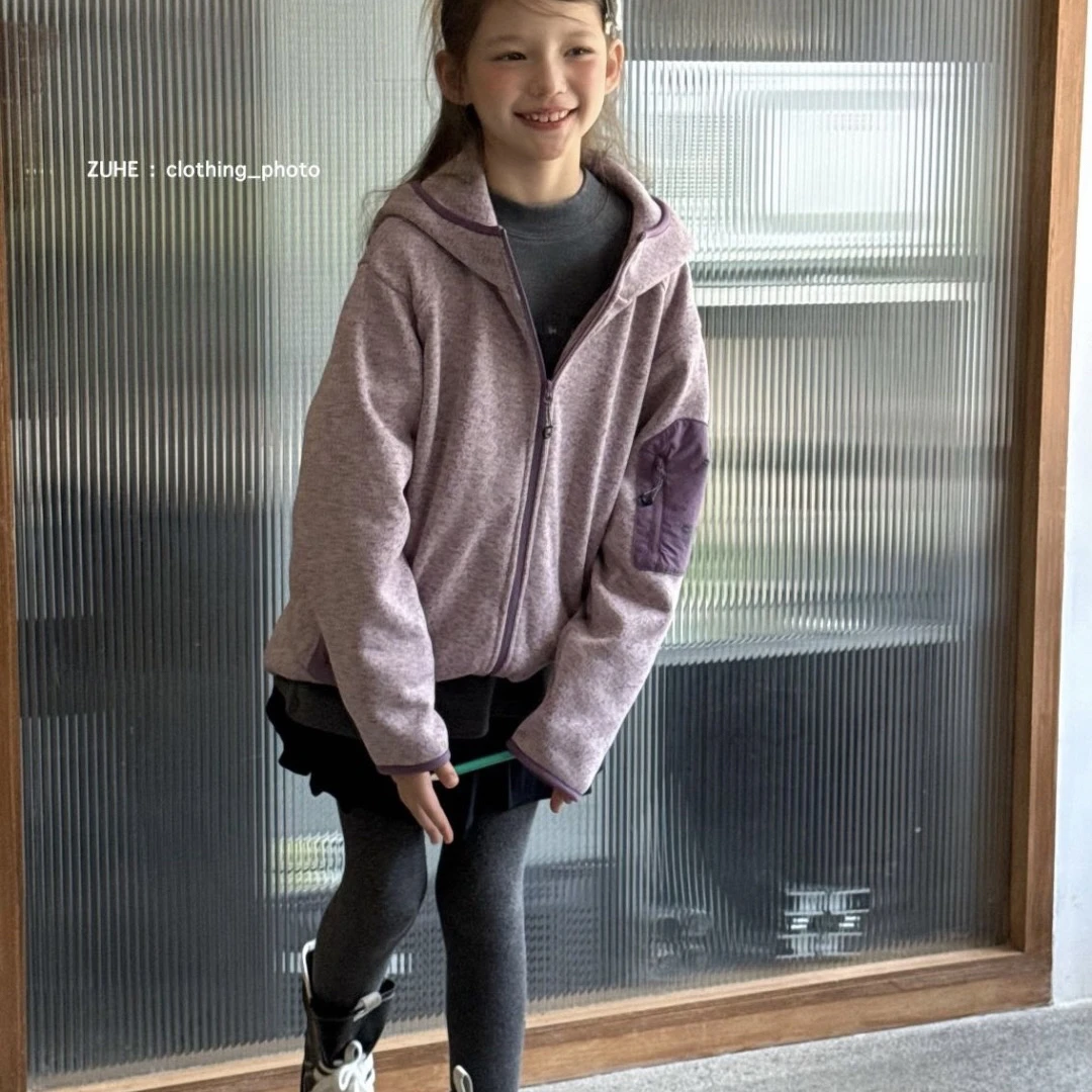 1738儿童拉绒开衫外套