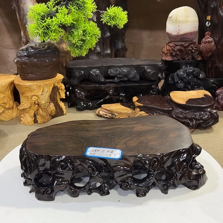 木黑檀木随形根雕底座