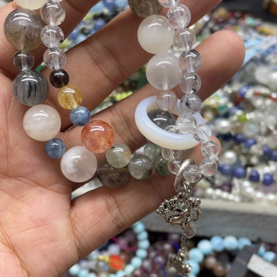 银S800镀金镶嵌颈饰紫晶