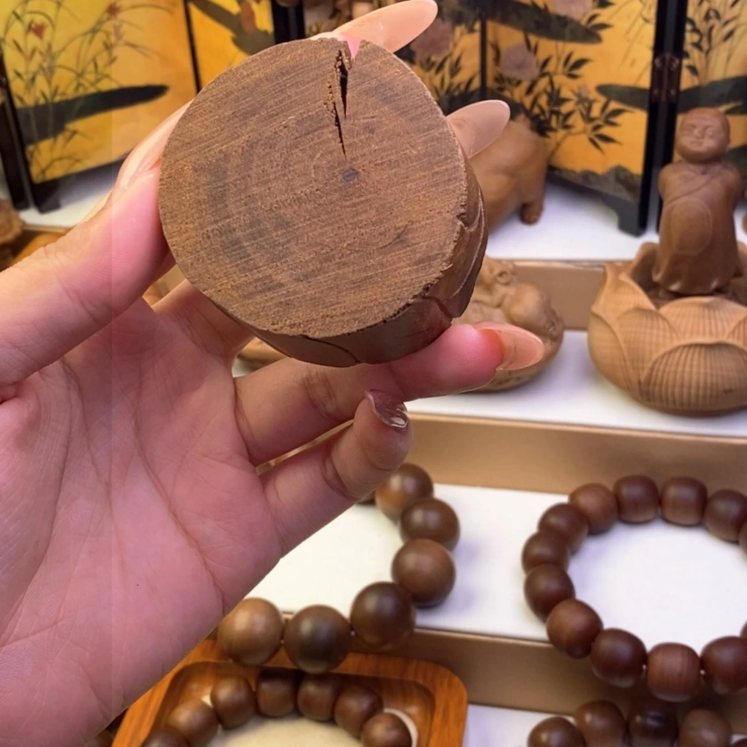 檀香木手串/手链奶香原木料41克左右