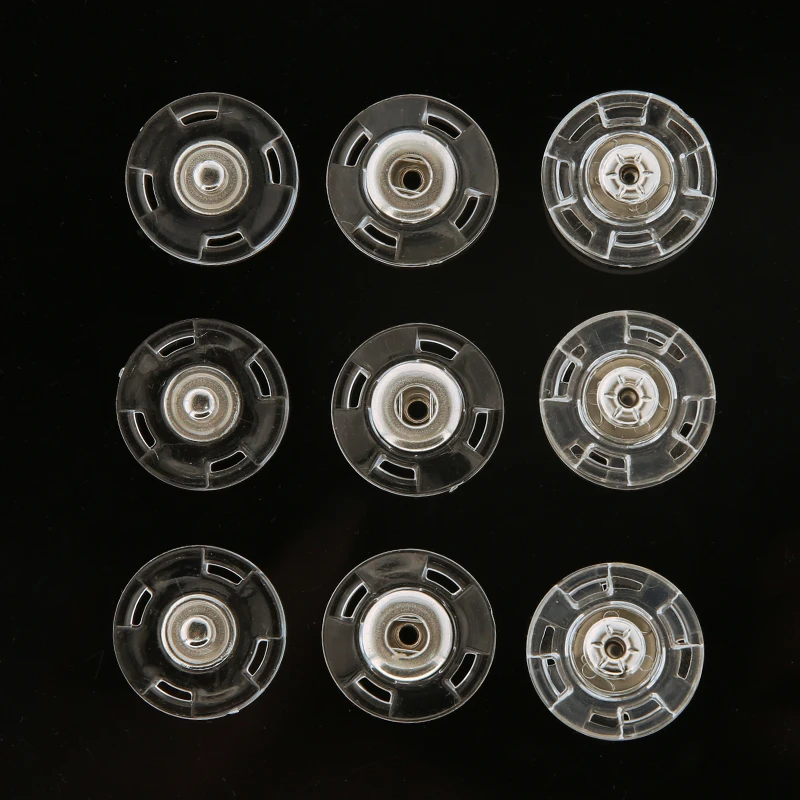 隐形高档圆形百搭小纽扣透明防走光扣毛衣摁扣暗扣子母扣大衣扣子