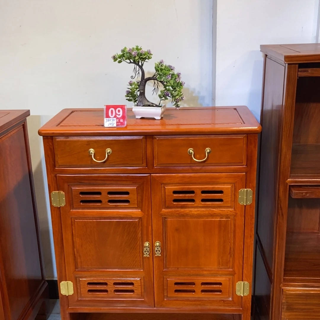 花梨木类储物柜鞋柜现货样品