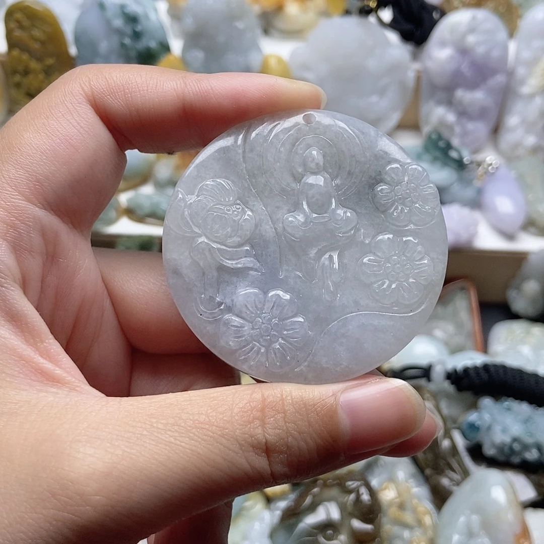 翡翠未镶嵌颈饰翡翠