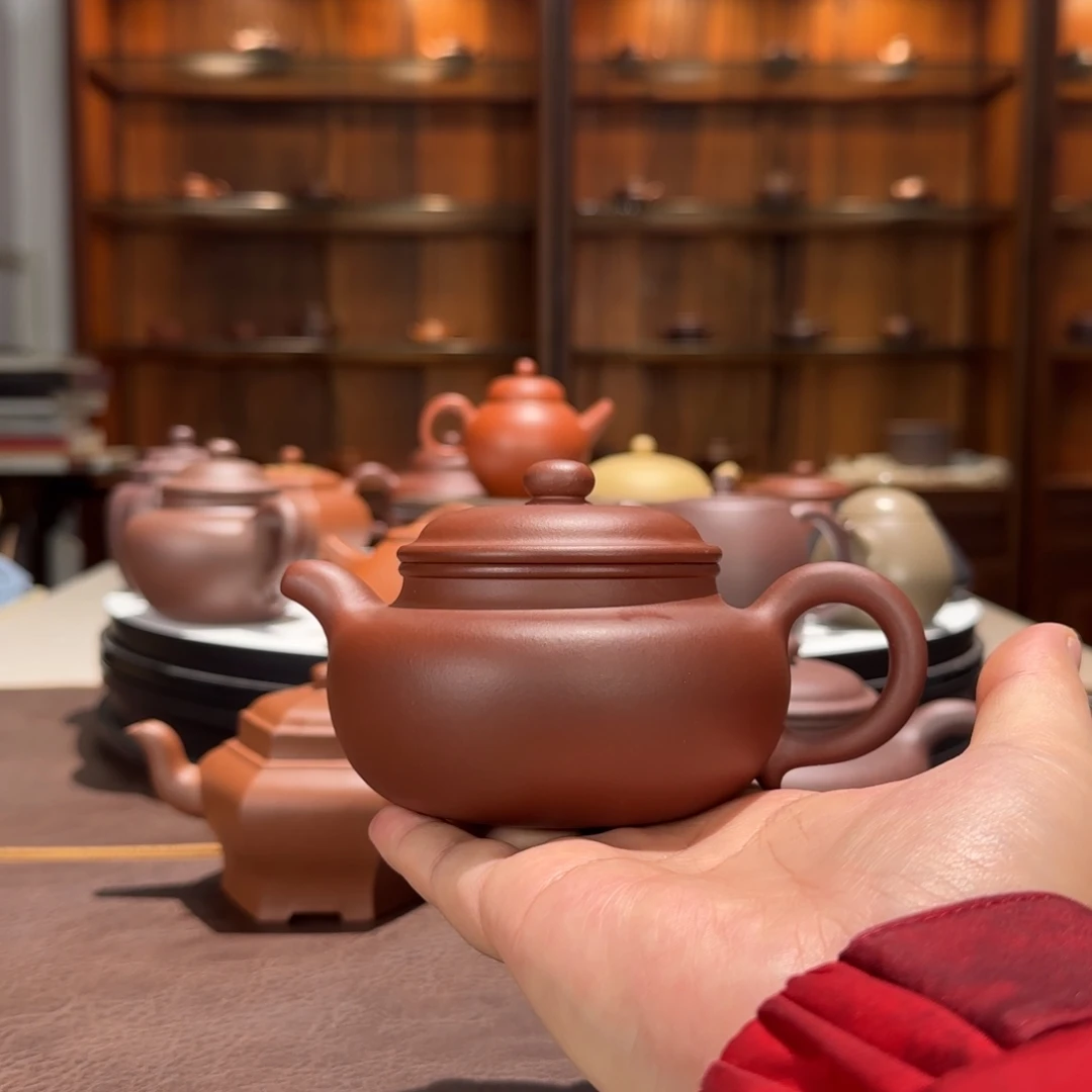 傍***光茶壶紫砂紫泥仿古壶240cc