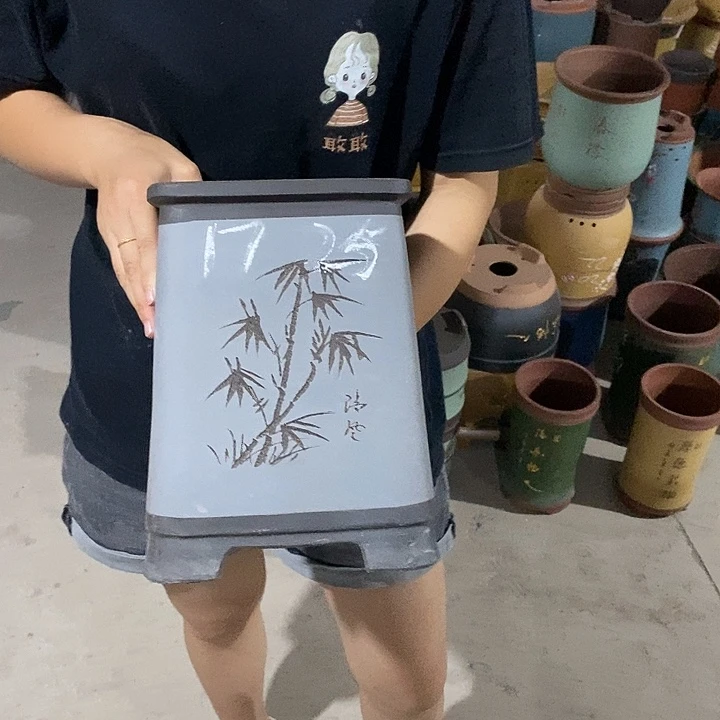 紫砂花盆紫砂花盆